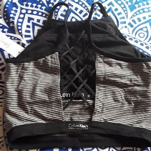 Calvin Klein Sports tip with bra open back design